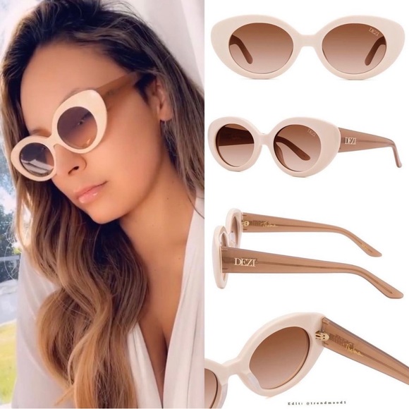 DEZI Accessories - DEZI Thelma sunglasses in heavy cream
